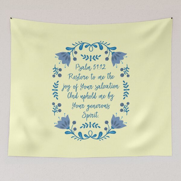 Item preview, Psalm 51 Verse 12 Restore To Me The Joy Of Your Salvation And Uphold Me By Your Generous Spirit designed and sold by MJDezigns.