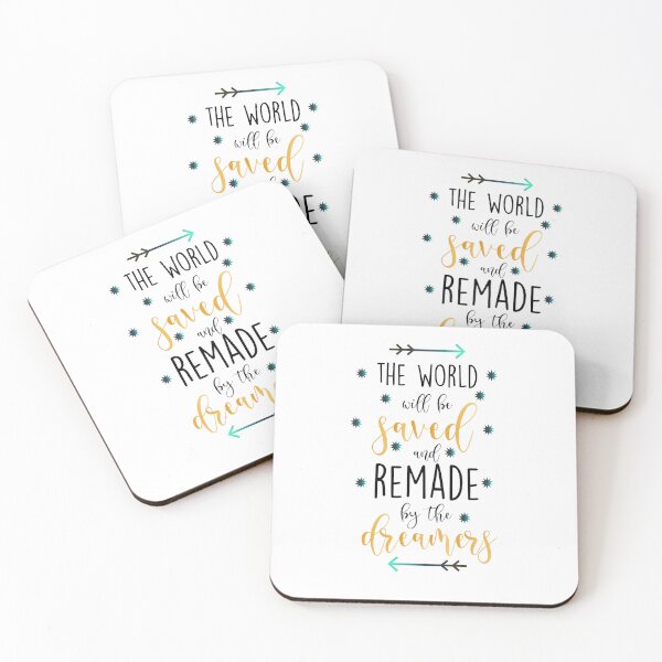 Item preview, The World Will be Saved and Remade by the Dreamers designed and sold by Loveofbookshop.