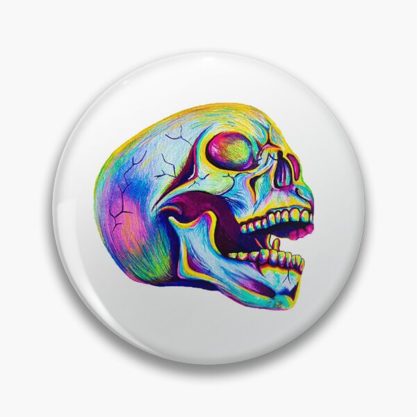 Item preview, Rainbow Skull Drawing designed and sold by Jcolordrawingz.