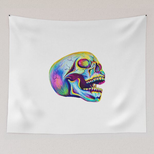 Item preview, Rainbow Skull Drawing designed and sold by Jcolordrawingz.