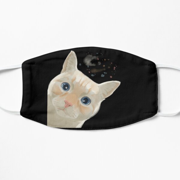 Funny Flame Point Siamese Cat Flat Mask