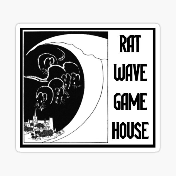 Rat Wave Game House - Logo Sticker