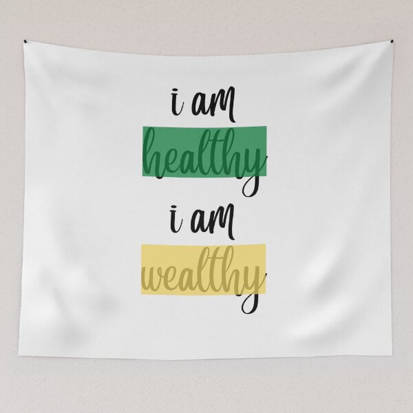 Item preview, i am healthy i am wealthy designed and sold by Kilvish.