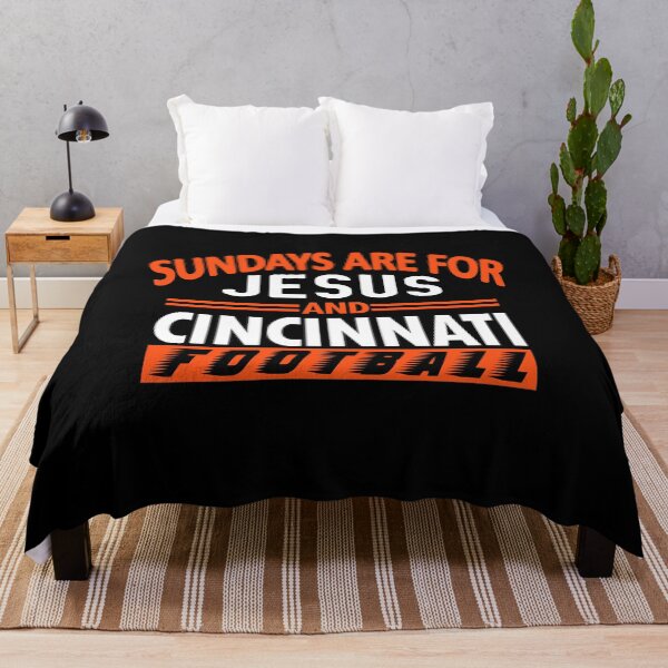 Item preview, Cincinnati Football Fan - Sundays Are For Jesus and CIN designed and sold by doiron3525.