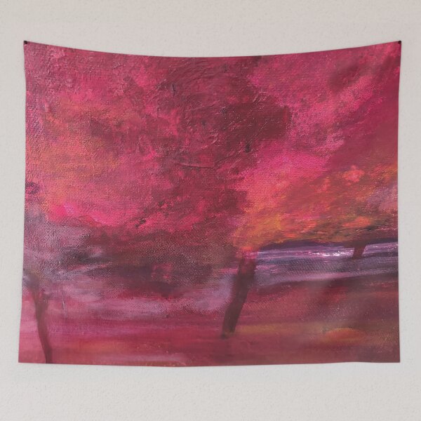 Item preview, An Abstract Acrylic Piece In Pinks designed and sold by TessAndre.