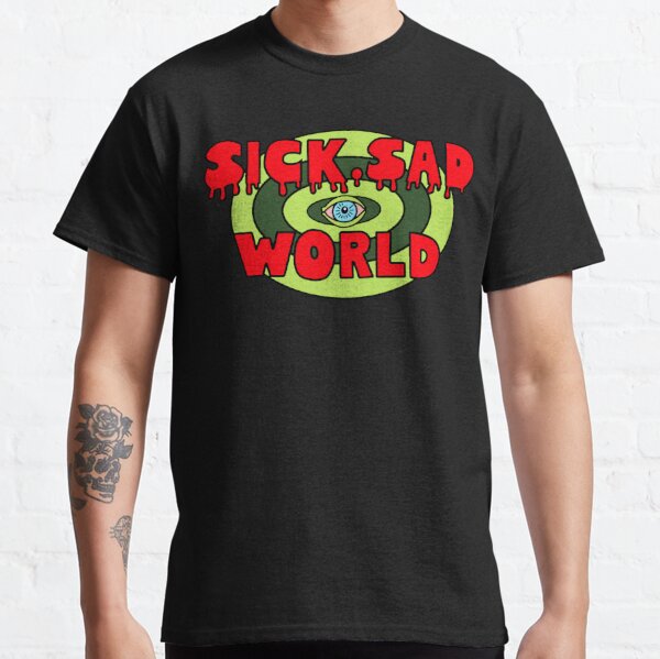 Monde malade et triste T-shirt classique