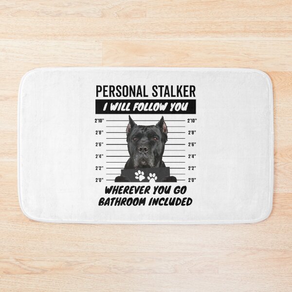 Item preview, Personal Stalker Dog – Cropped Ears Black Cane Corso designed and sold by More Cute Dogs.