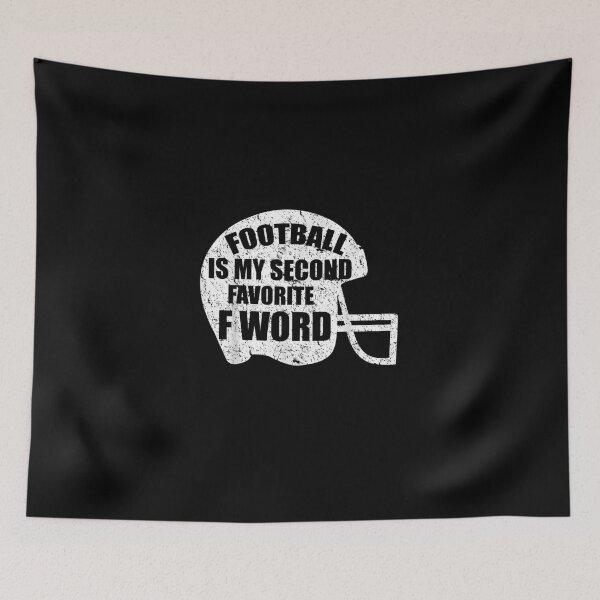 Item preview, Football Is My Second Favorite F Word Helmet designed and sold by hassan-tee.