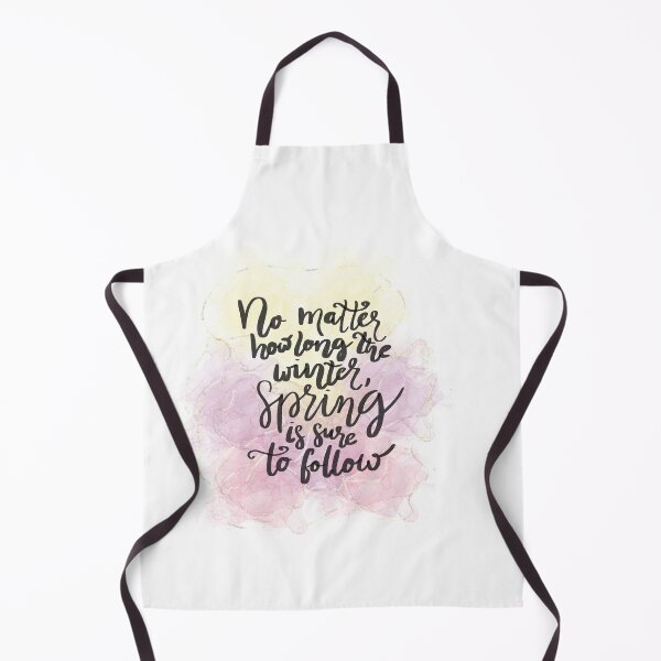 Item preview, No matter how long the winter, spring is sure to follow motivational Quote designed and sold by ManifestoDesign.