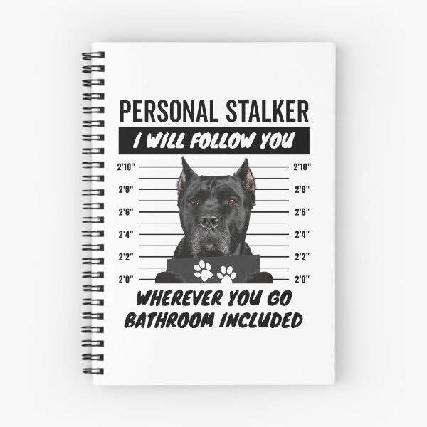Item preview, Personal Stalker Dog – Cropped Ears Black Cane Corso designed and sold by More Cute Dogs.
