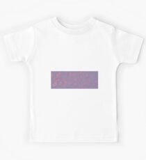female silhouette with butterlies in lilac and pink Kids Tee