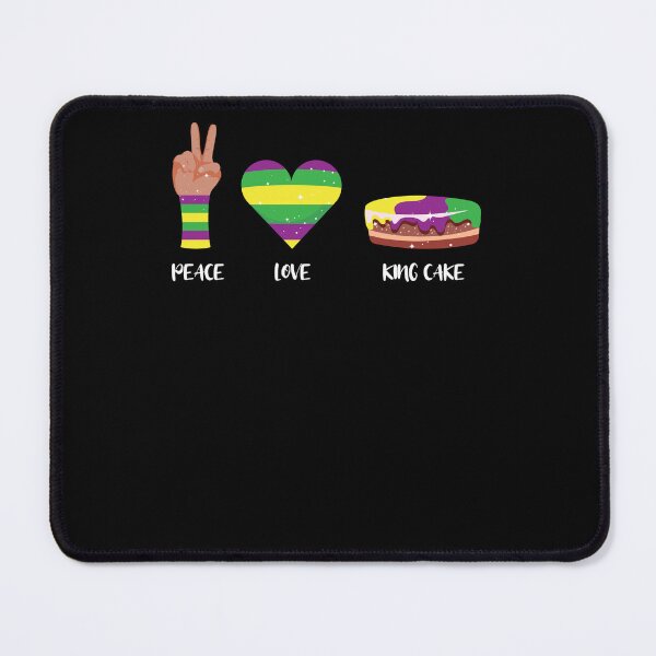 Item preview, Peace Love King Cake Funny Mardi Gras Party Carnival designed and sold by Dressed For  Duty.