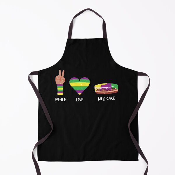 Item preview, Peace Love King Cake Funny Mardi Gras Party Carnival designed and sold by Dressed For Duty.