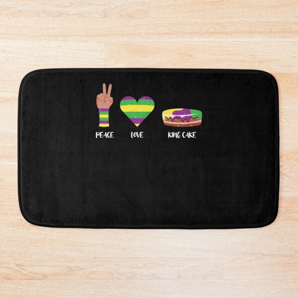 Item preview, Peace Love King Cake Funny Mardi Gras Party Carnival designed and sold by Dressed For  Duty.