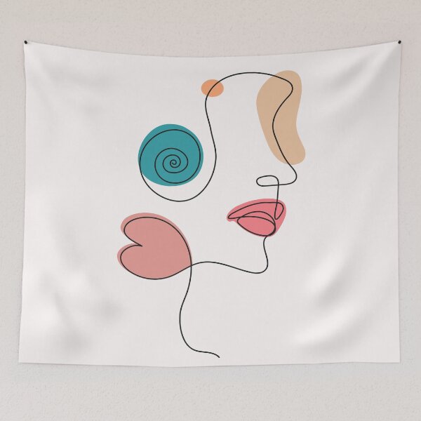 Item preview, Abstract Faces Art designed and sold by virillanissa.