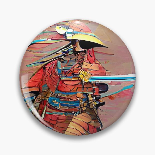 Aperçu de l'œuvre Samouraï japonais abstrait créée et vendue par James DeFazio.