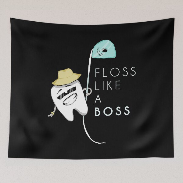 Item preview, Floss Like a Boss Funny Dentist Teeth Dental designed and sold by norwoodcarney.