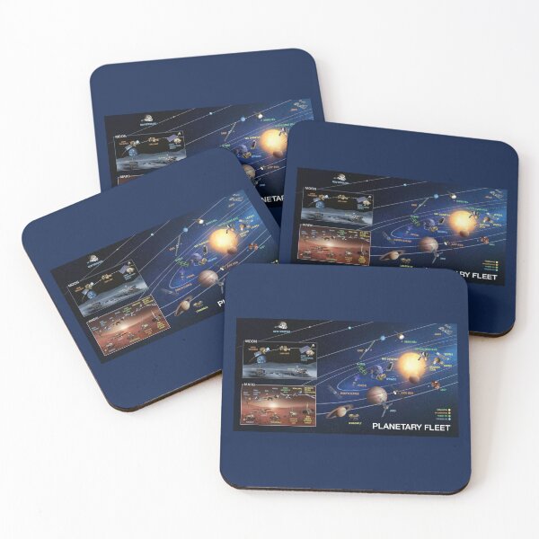 Item preview, NASA's Planetary Fleet poster designed and sold by SolidEarthArt.
