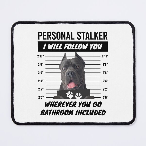Item preview, Personal Stalker Dog – Cropped Ears Blue Cane Corso designed and sold by More Cute Dogs.