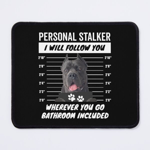 Item preview, Personal Stalker Dog – Cropped Ears Blue Cane Corso designed and sold by More Cute Dogs.