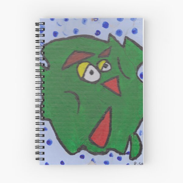 Item preview, green doodle character designed and sold by ArtistRebeccaLS.