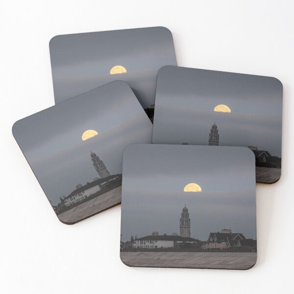 Item preview, Full Moon Setting over church designed and sold by Mark Liebenberg.