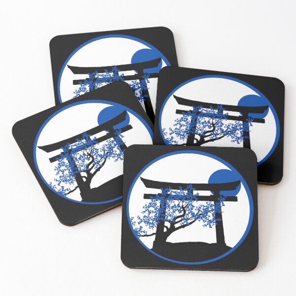 Item preview, Blue Cherry Tree Japanese Gate - Japanese Torii Gate designed and sold by RiciPaneto.