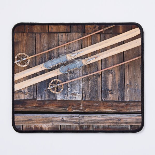 Item preview, Old skis at a ski hut in Switzerland designed and sold by dieterich.