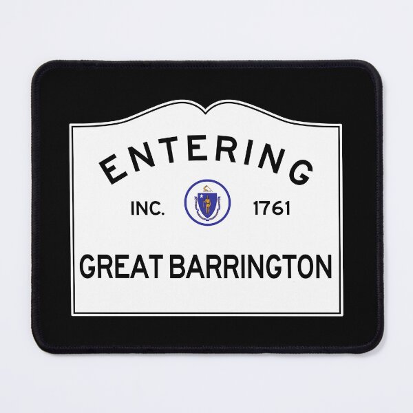 Item preview, Entering Great Barrington Massachusetts - Commonwealth of Massachusetts Road Sign  designed and sold by NewNomads.