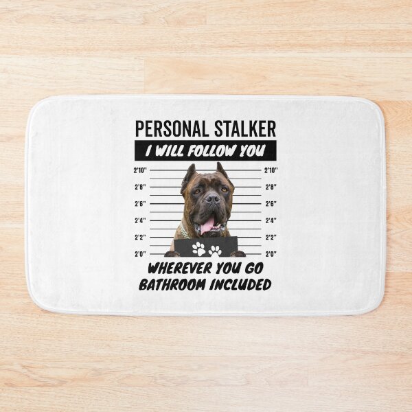 Item preview, Personal Stalker Dog – Cropped Ears Brindle Cane Corso designed and sold by More Cute Dogs.