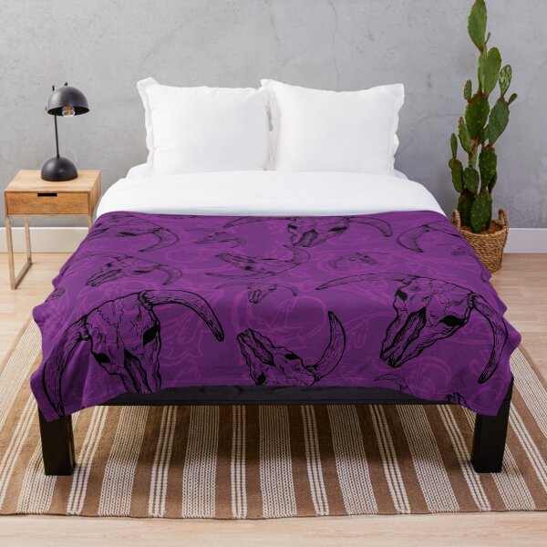 Item preview, Estampado de calavera de buey morado designed and sold by PinHookPrincess.