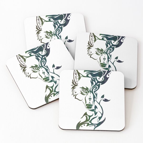 Item preview, Colorful Wolf Face With Rose designed and sold by MiarCo.
