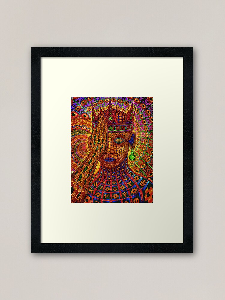 Alternate view of Overclocked Cortex Framed Art Print