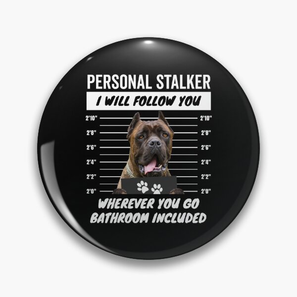 Item preview, Personal Stalker Dog – Cropped Ears Brindle Cane Corso designed and sold by More Cute Dogs.