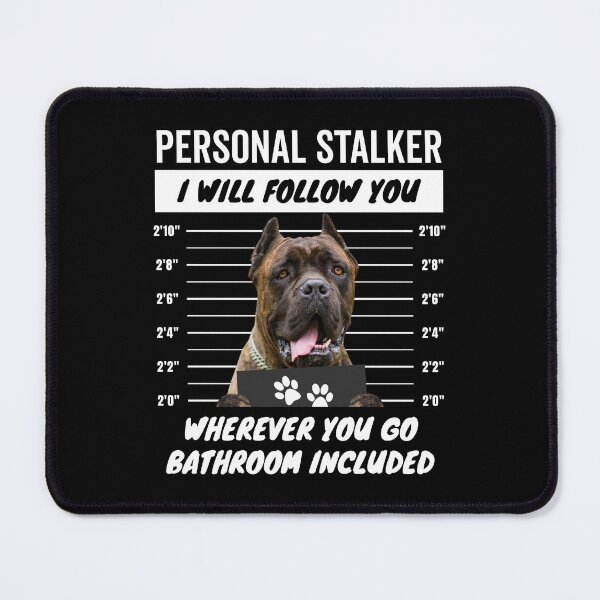 Item preview, Personal Stalker Dog – Cropped Ears Brindle Cane Corso designed and sold by More Cute Dogs.