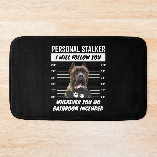 Item preview, Personal Stalker Dog – Cropped Ears Brindle Cane Corso designed and sold by More Cute Dogs.