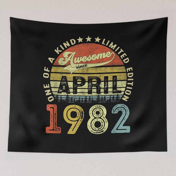 Item preview, 39 Years Old Birthday Awesome Since April 1982 39th Birthday designed and sold by moonligh1996.