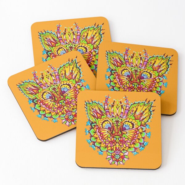 Item preview, Louis Wain, Kaleidoscope Cat Fractal designed and sold by Vatroslav.