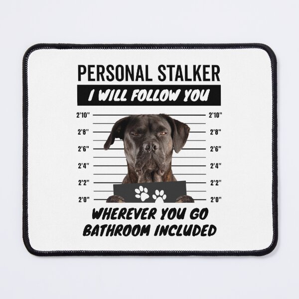 Item preview, Personal Stalker Dog – Natural Ears Brindle Cane Corso designed and sold by More Cute Dogs.