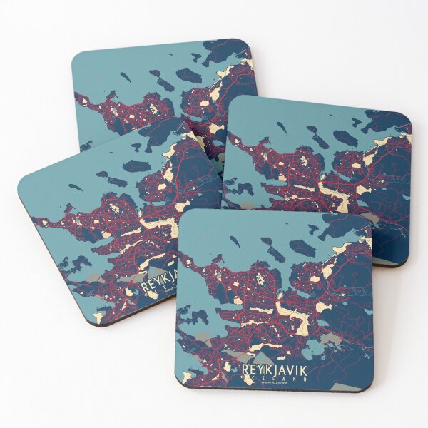 Item preview, Reykjavik City Map of Iceland - Hope designed and sold by deMAP.