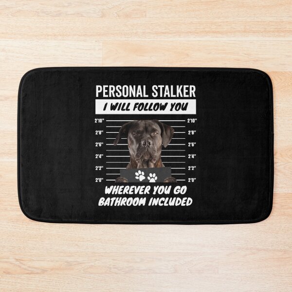 Item preview, Personal Stalker Dog – Natural Ears Brindle Cane Corso designed and sold by More Cute Dogs.