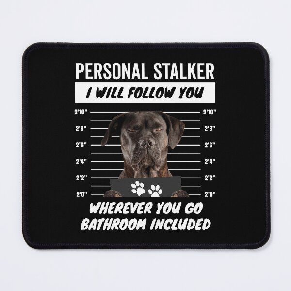 Item preview, Personal Stalker Dog – Natural Ears Brindle Cane Corso designed and sold by More Cute Dogs.