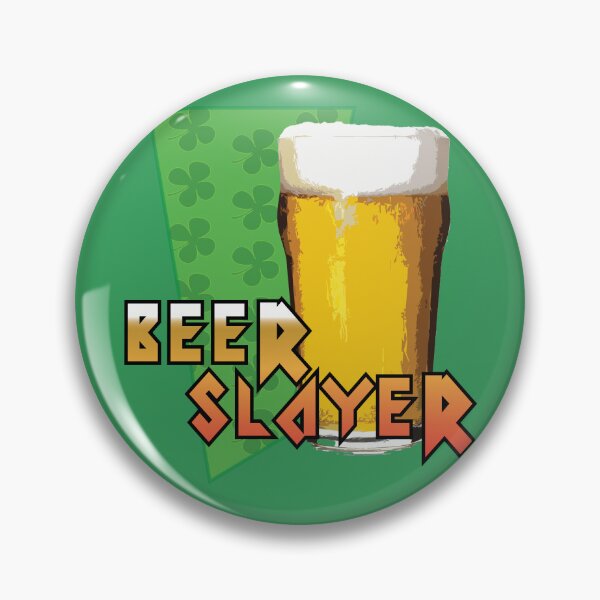 Item preview, beer slayer - st.patricks day pint designed and sold by nerdy-northern.