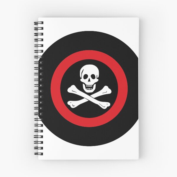 Artikelvorschau, Piraten-Totenkopf mit gekreuzten Knochen Retro Mod Roundel entworfen und verkauft von ModSupporters.
