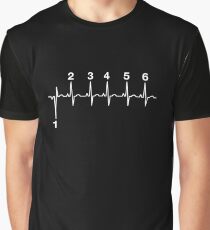 Motorcycle Heartbeat Gear Shift Graphic T-Shirt