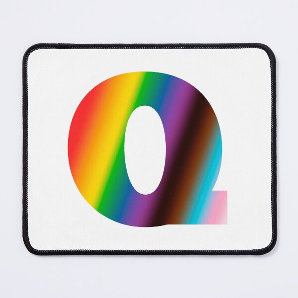 Item preview, LGBTQ+ Gay Pride Rainbow Design "Q" designed and sold by StudioFourty2.