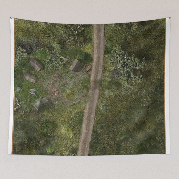 Item preview, Roadside Camp Table Top Miniature Gaming RPG Battle Map designed and sold by Paul David Wilson.