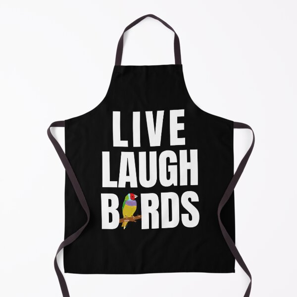 Item preview, Live Laugh Birds - Black White Retro Typography | Funny Birds Memes designed and sold by Delandor.