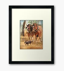 Getting The Job Done ! Framed Print