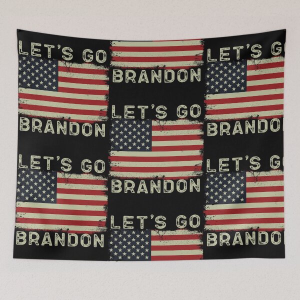 Item preview, Lets Go Brandon, Joe Biden Chant, Impeach Biden American Flag Costume , Fake news strikes again designed and sold by SavannaCorwin.